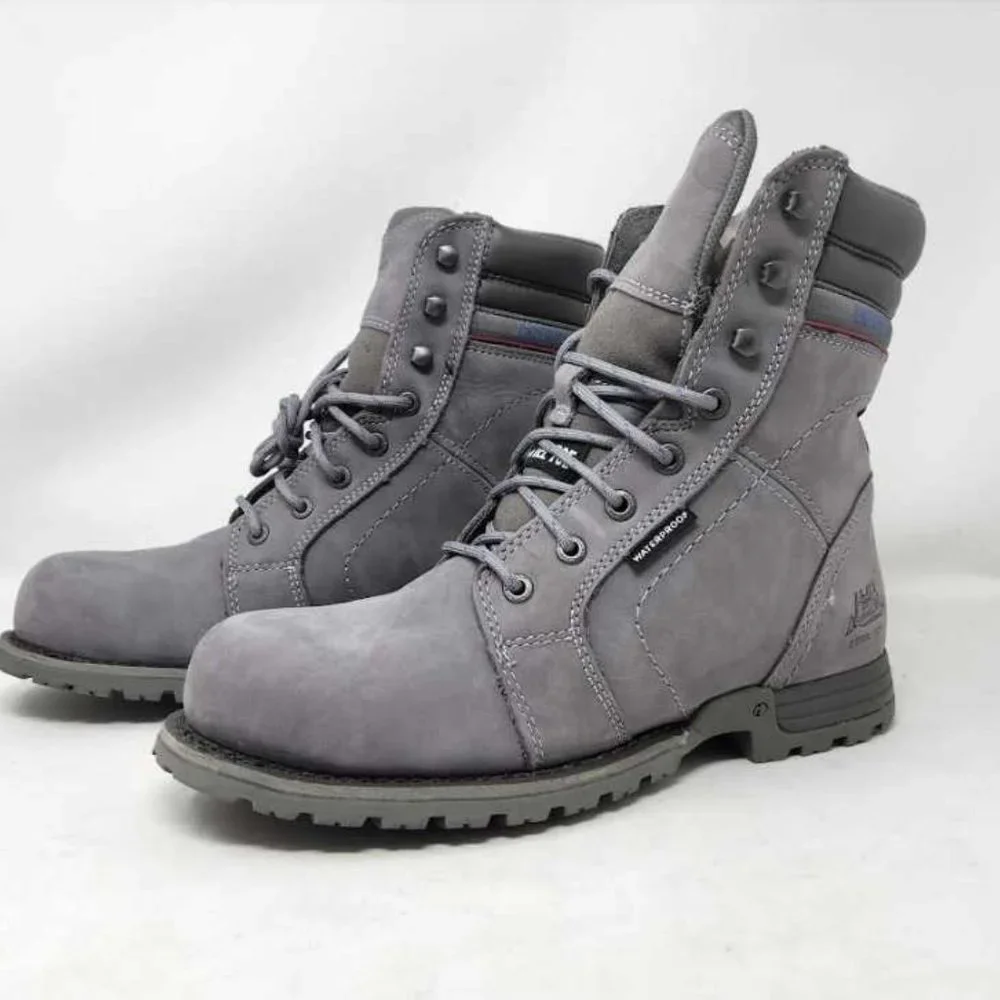 Women's 11 Cat Footwear Caterpillar Echo waterproof steel toe grey work boots - Picture 11 of 15